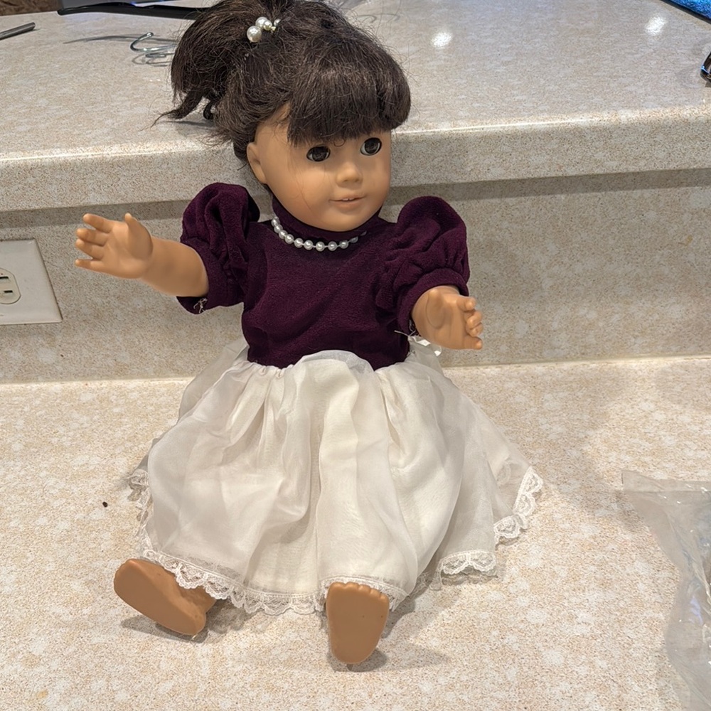 Classic Doll with Purple Top and White Skirt